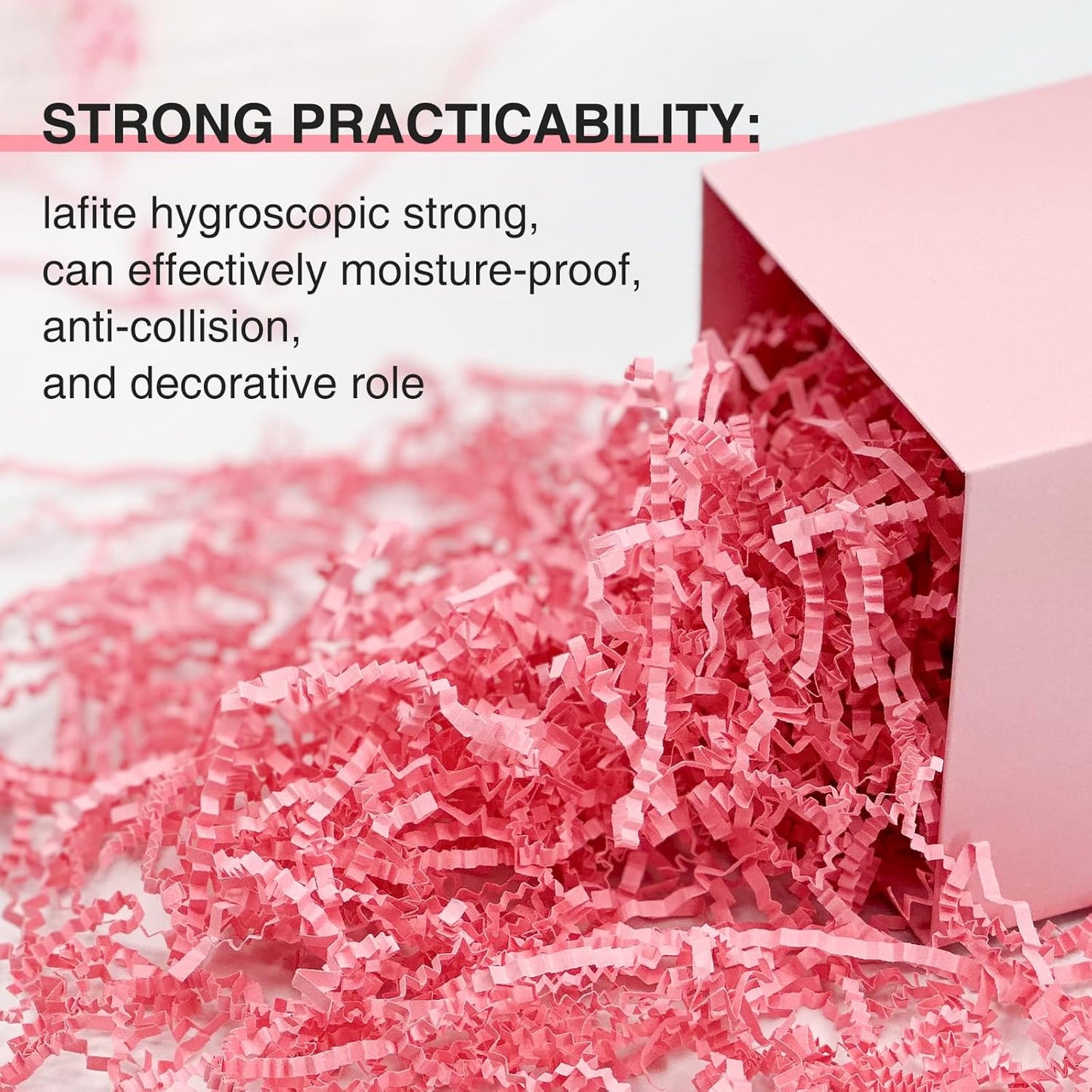 1LB Crinkle Paper Shred Filler for Gift Box Bag and Basket On Holidays(Light Yellow)