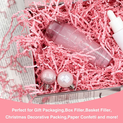 1LB Crinkle Paper Shred Filler for Gift Box Bag and Basket On Holidays(Light Yellow)