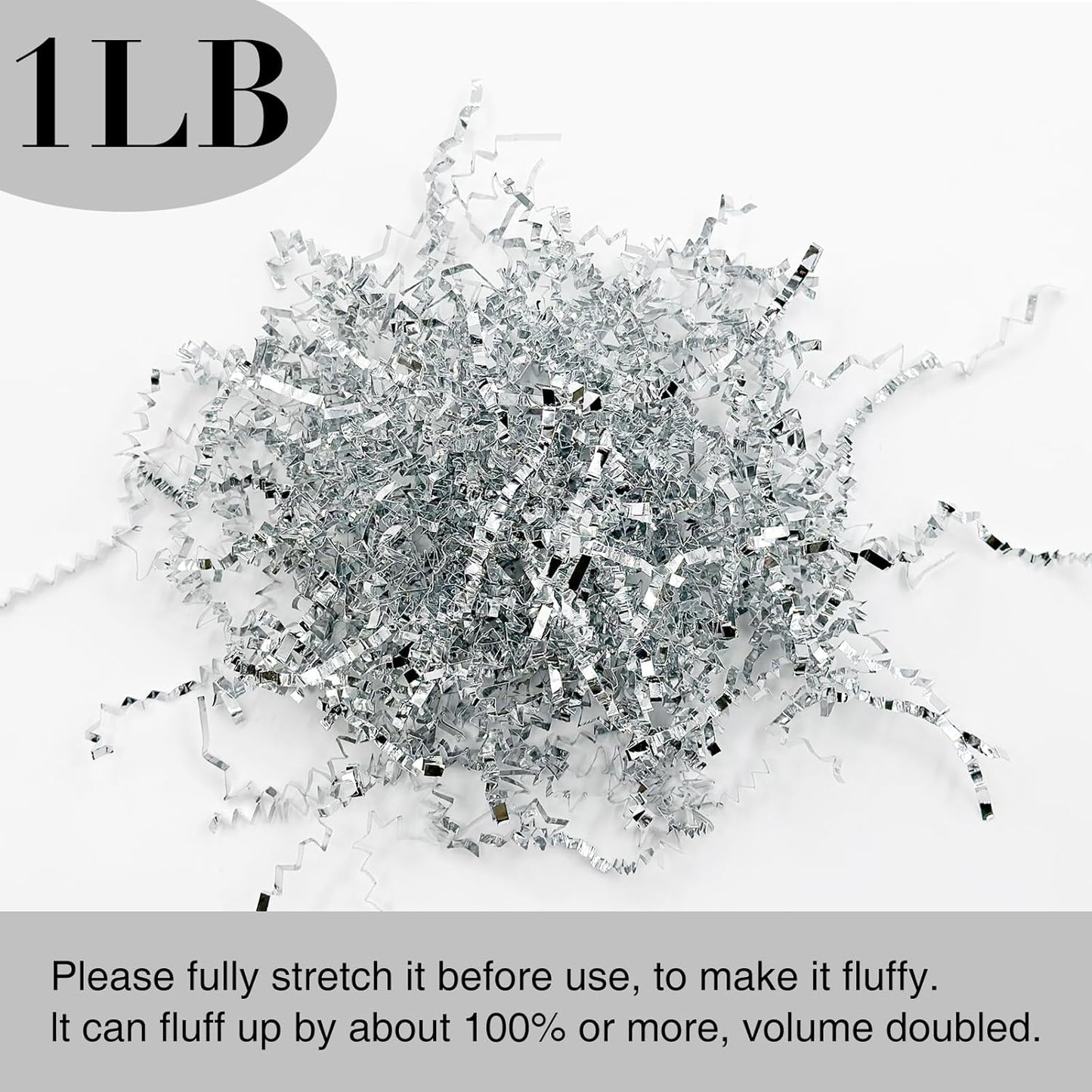 1LB Crinkle Paper Shred Filler for Gift Box Bag and Basket On Holidays(Light Yellow)