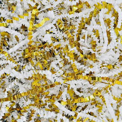 1LB Crinkle Paper Shred Filler for Gift Box Bag and Basket On Holidays(Light Yellow)