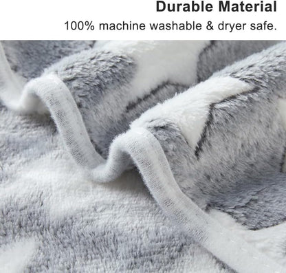 1 Pack 3 Blankets for Dog Puppy Cat (Small 23x16'', Pink, Yellow, Blue) | Super Soft Fluffy Premium Fleece Pet Blanket Flannel Paw Printed Throw