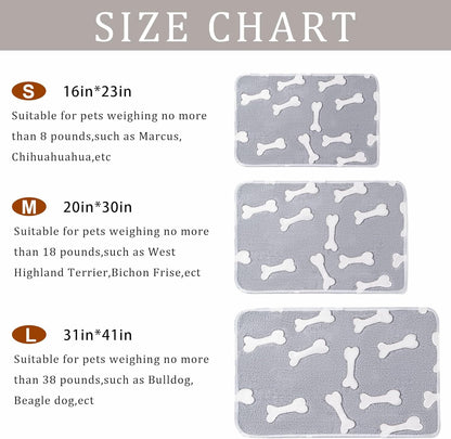 1 Pack 3 Blankets for Dog Puppy Cat (Small 23x16'', Pink, Yellow, Blue) | Super Soft Fluffy Premium Fleece Pet Blanket Flannel Paw Printed Throw