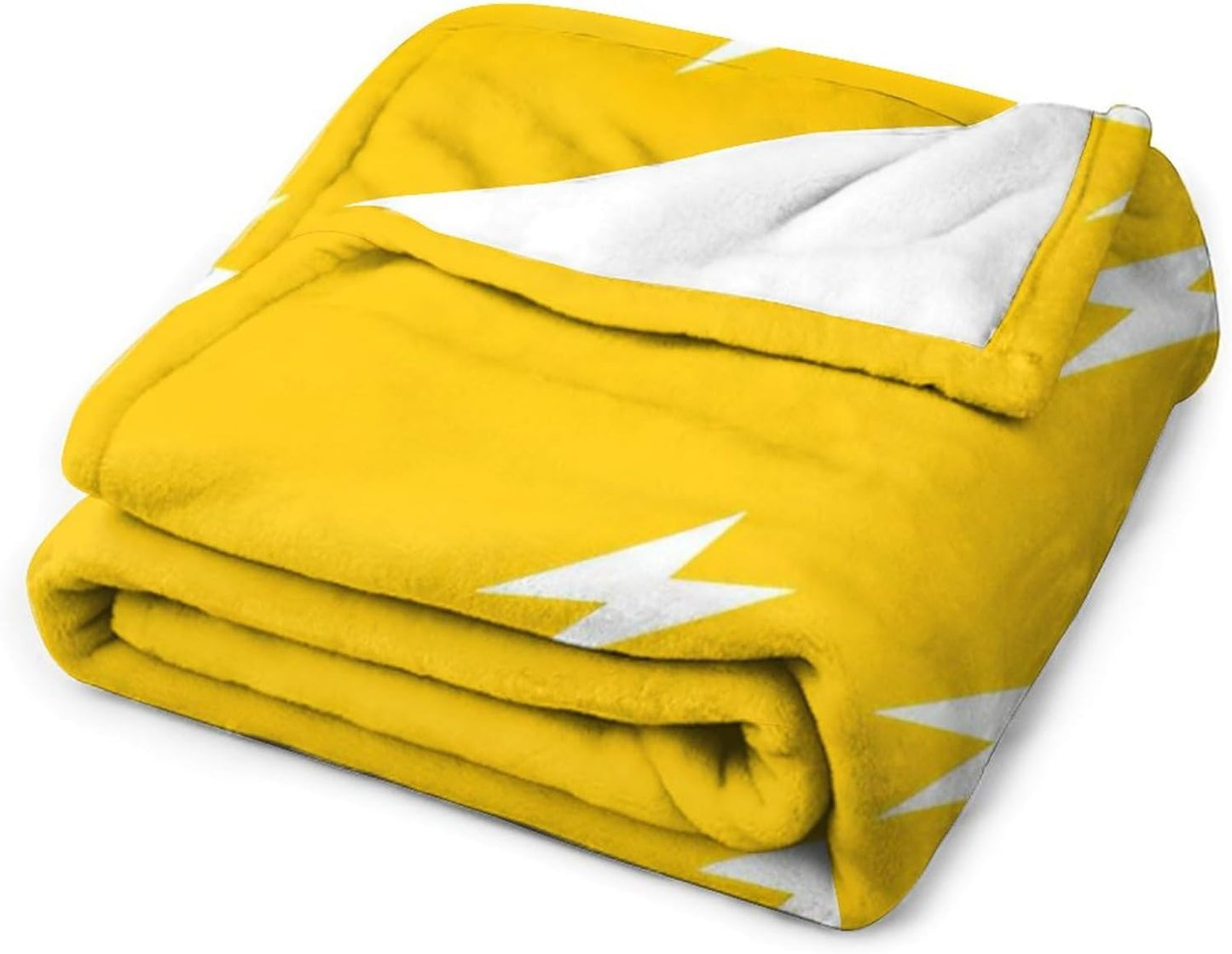 Minimalist Soft Faux Fur Throw Blanket - Yellow Flannel Lap Blanket for Couch Sofa Or Bed, Pattern Fuzzy Fluffy Plush Blanket, Super Cozy and Comfy for All Seasons 40"x50"