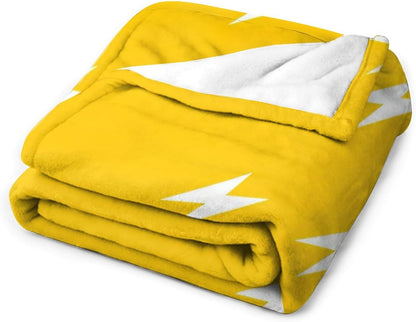 Minimalist Soft Faux Fur Throw Blanket - Yellow Flannel Lap Blanket for Couch Sofa Or Bed, Pattern Fuzzy Fluffy Plush Blanket, Super Cozy and Comfy for All Seasons 40"x50"