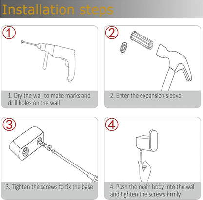 Yellow Towel Hooks for Bathrooms Round Shower Hooks SUS304 Stainless Steel Wall Mount Coat Hooks.RD-96026-8YL