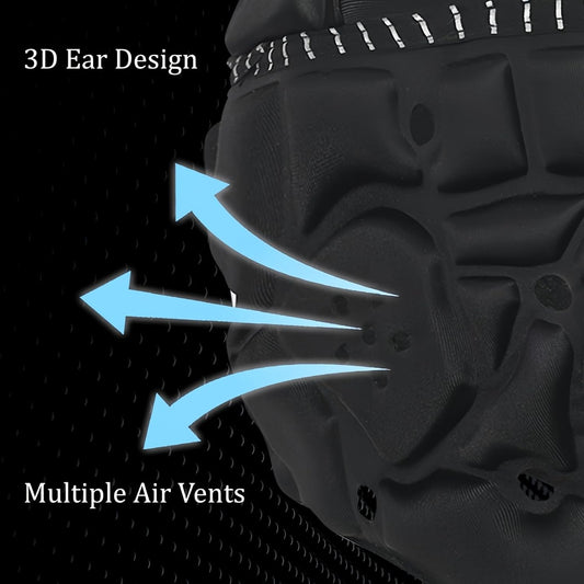 Soft Shell Padded Helmet, 7v7 Flag Football Headguard with Reflective Strips, Rugby Scrum Cap for Goalie Keeper, Hockey