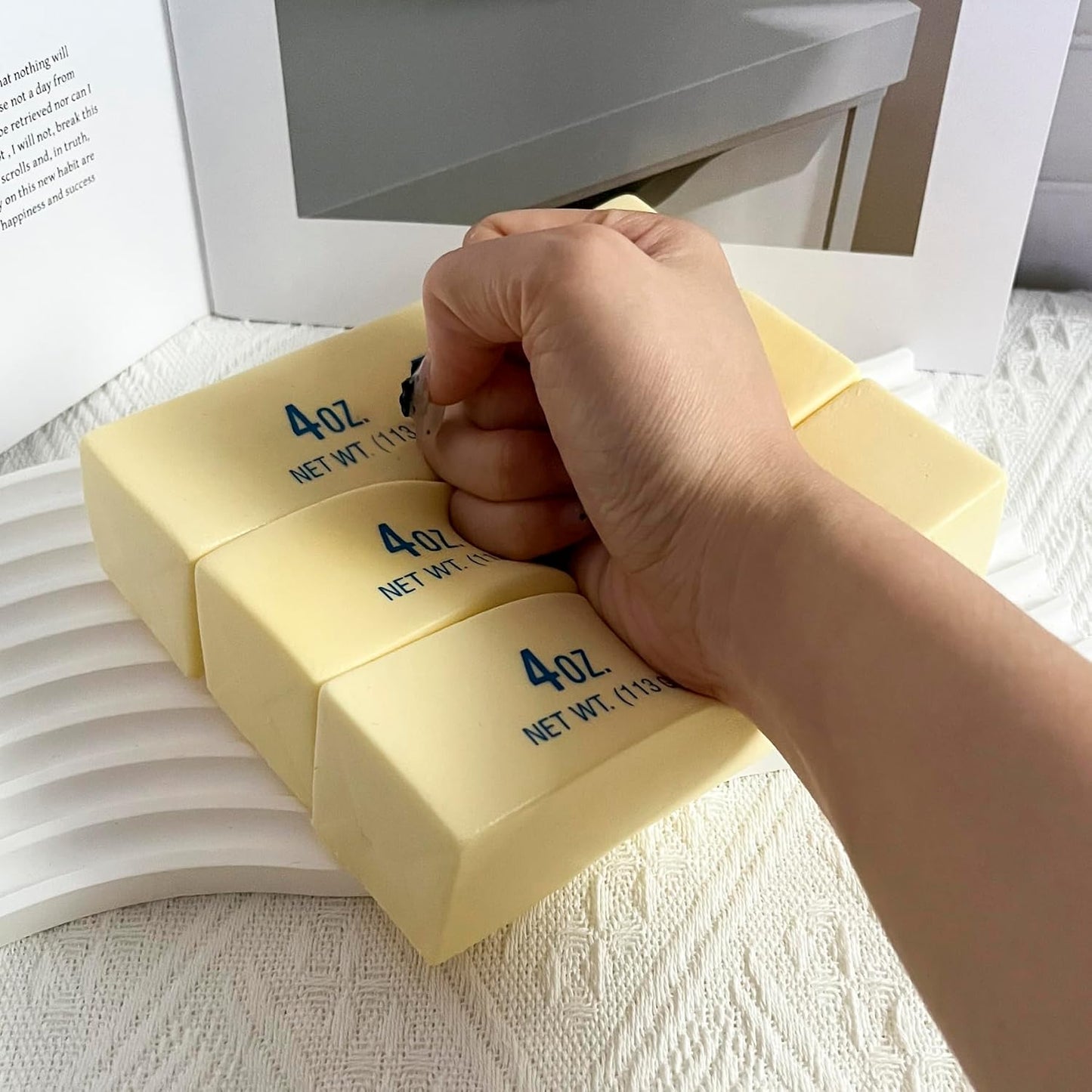 Butter Slow Rising Squishy，Squishy Toy,Dumpling Stress Balls,Fidget Toy | butter squishy Party Favor Gift squeeze toy cheese squishy back to school