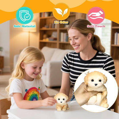 Big Taba Squishy Dog, Extra-Large Size Squishy Dog Stress Relief Toy for Adult/Kids, Cute & Soft Teddy Dog Design, Perfect Squeeze Toys Gift for Relaxation and Fun, Easter Basket fillers (Yellow-B)