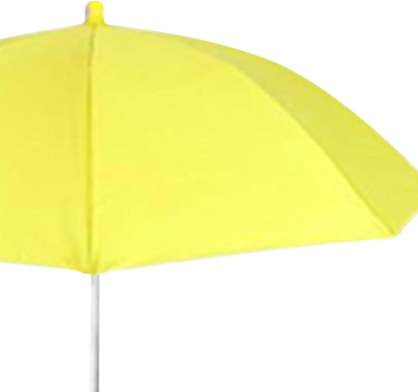Plant Umbrella Sun Protection Umbrella with Telescopic Aluminum Alloy Stake Sturdy Construction Weatherproof for Outdoor Use Suitable, Yellow Umbrella