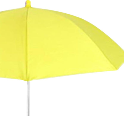 Plant Umbrella Sun Protection Umbrella with Telescopic Aluminum Alloy Stake Sturdy Construction Weatherproof for Outdoor Use Suitable, Yellow Umbrella