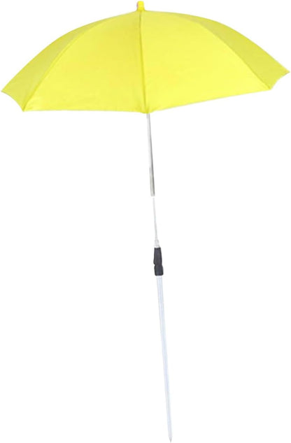 Plant Umbrella Sun Protection Umbrella with Telescopic Aluminum Alloy Stake Sturdy Construction Weatherproof for Outdoor Use Suitable, Yellow Umbrella