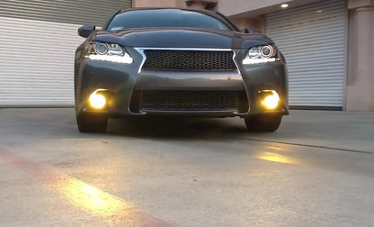 Selective Yellow Driver Passenger Sides Fog Light Lamps with H11 Halogen Bulbs Compatible with Lexus is GS ES CT LX RX Toyota Camry Highlander Corolla Prius Scion tC, etc