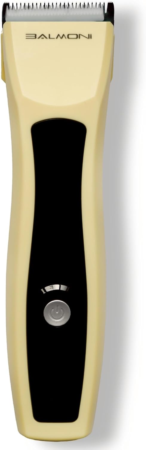Cordless Pet Trimmer for Dogs & Cats – Rechargeable Grooming Clipper with Detachable Metal Blade, Low-Noise Motor, Supports Optional Blade Lengths (Parent) (Yellow, Single)