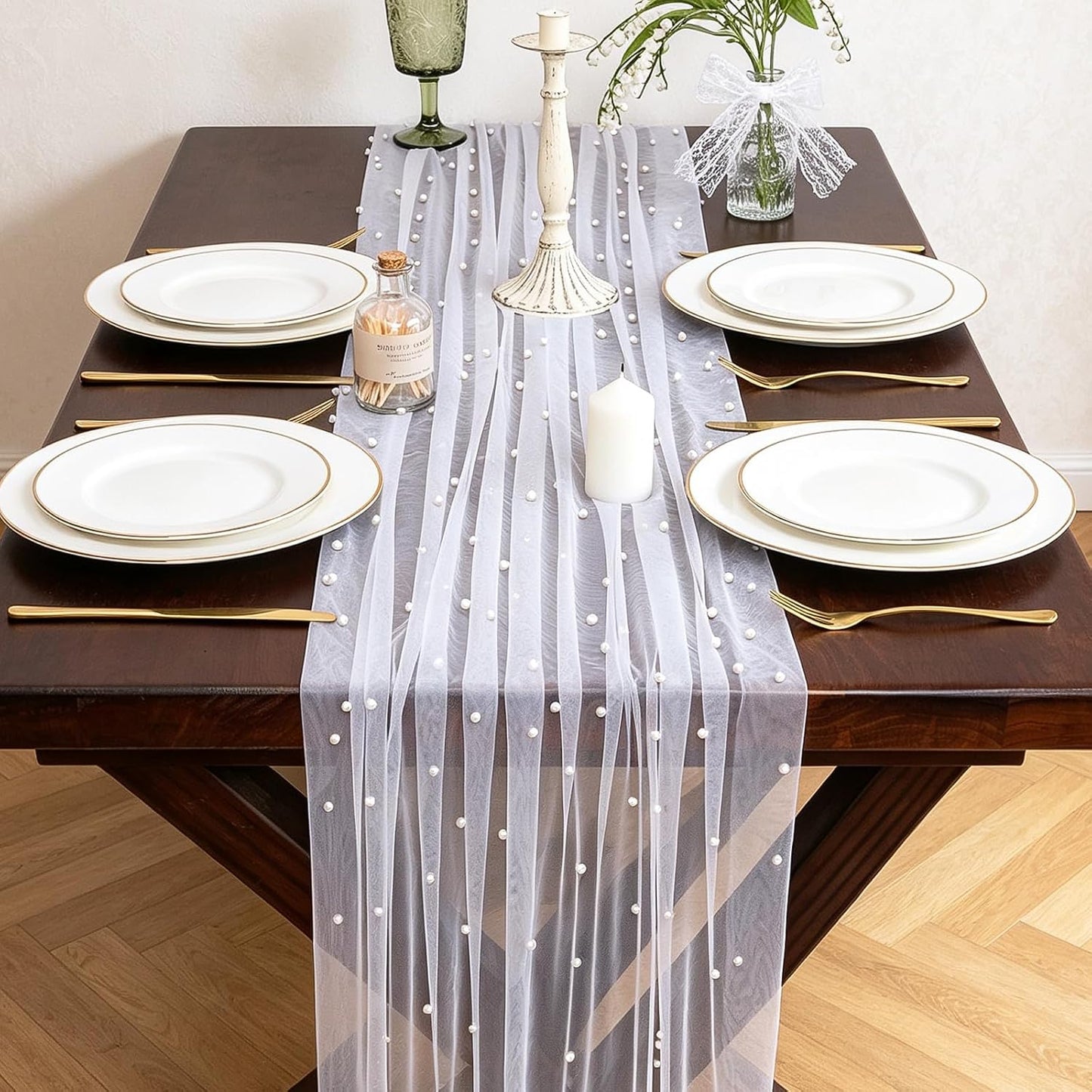 Yellow Gauze Table Runner 10ft Rustic Cheese Cloth Table Runner Boho Style Decoration for Romantic Date Wedding Party Baby Shower Photography Decoration