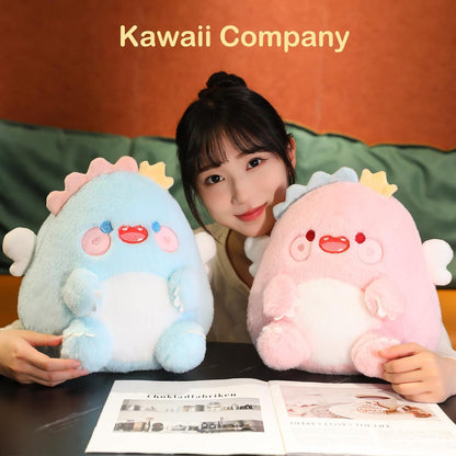 Cute Dragon Plush Pillow (Yellow, 11 Inch) Dinosaur Stuffed Animals | Soft Toy Plushies, Kawaii Gifts for Kids and Adults