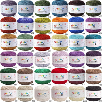 Crochet Thread Size10 Yarn for Hand Knitting Crochet Yarn Bright Yellow 273