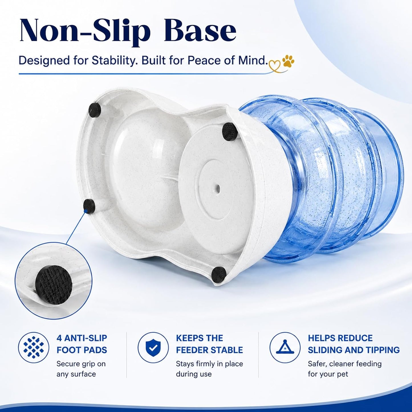 Automatic Dog Feeder and Water Dispenser Set for Large Dogs, 3 Gallon Gravity Dog Cat Food and Water Dispenser Set with Pet Food Bowl,Large Pet Food Water Dispenser Station