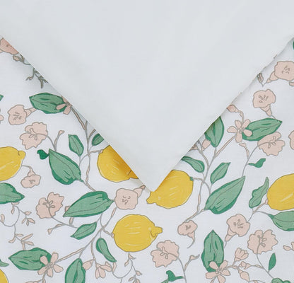 Verbena Multi Cotton 3-Piece King Duvet Set, Lemon Themed, for Men and Women, Oeko-TEX Certified Confidence