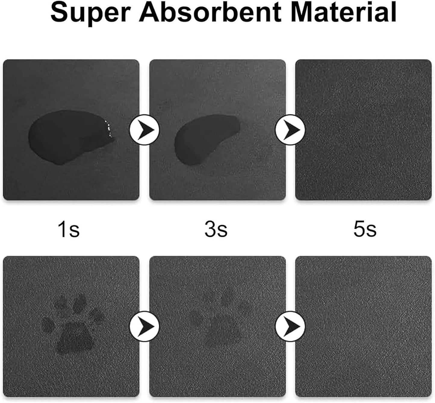 Tropical Lemons Pet Feeding Mat Absorbent Dog Food Mat for Floor Cat Dog Bowl Mats Rug Pet Placemats for Food Water Pets Supplies 12x18