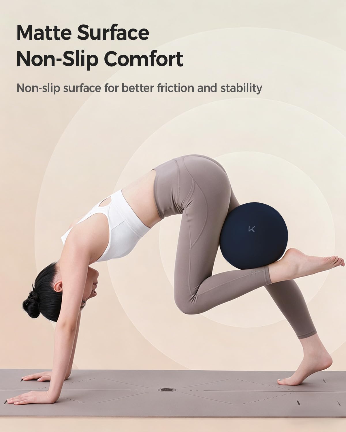 Exercise Ball Anti-Burst - Thickened Yoga Ball Pilates Ball for Physical Therapy, Fitness Ball for Workout, Core Strength and Physical Therapy