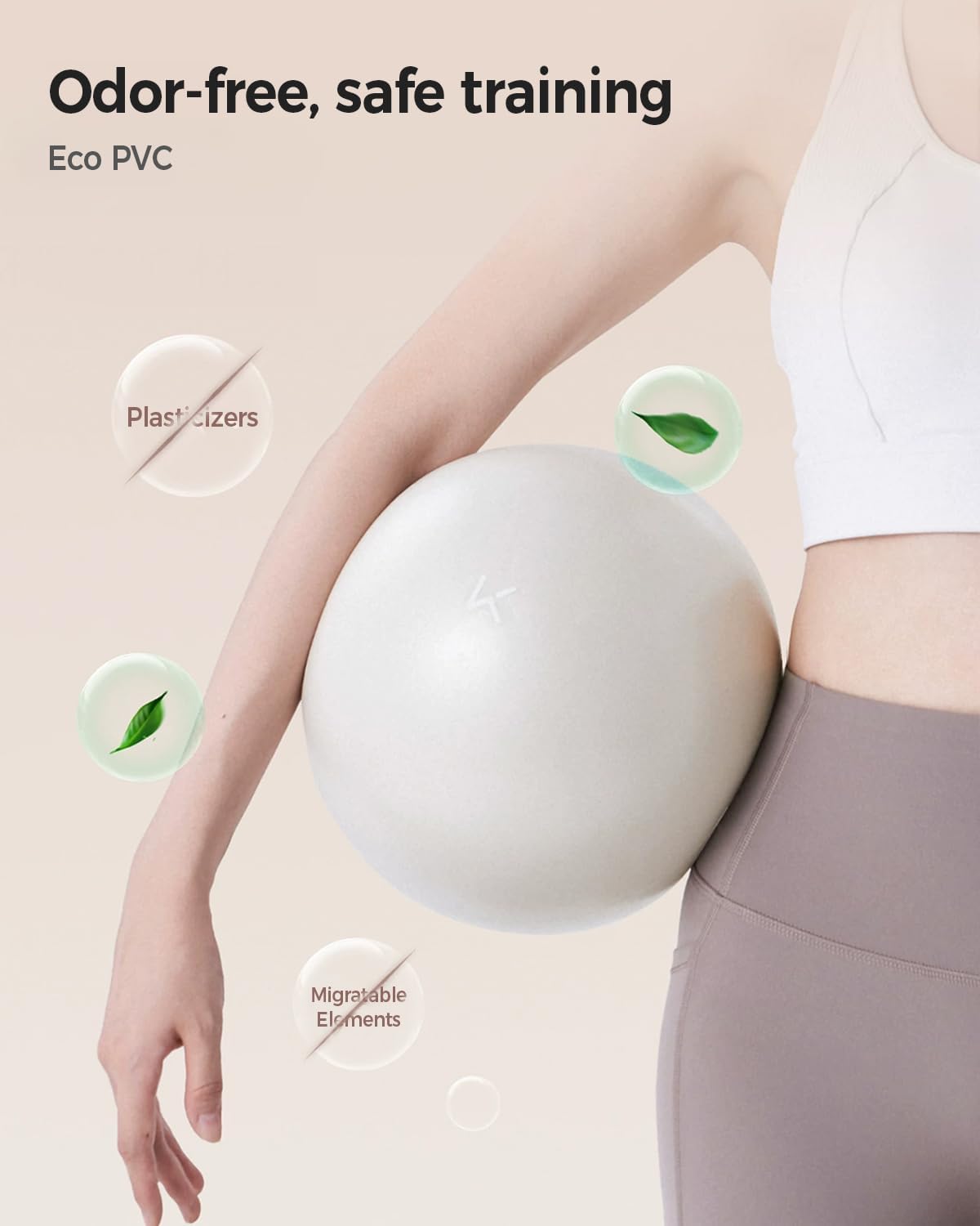 Exercise Ball Anti-Burst - Thickened Yoga Ball Pilates Ball for Physical Therapy, Fitness Ball for Workout, Core Strength and Physical Therapy