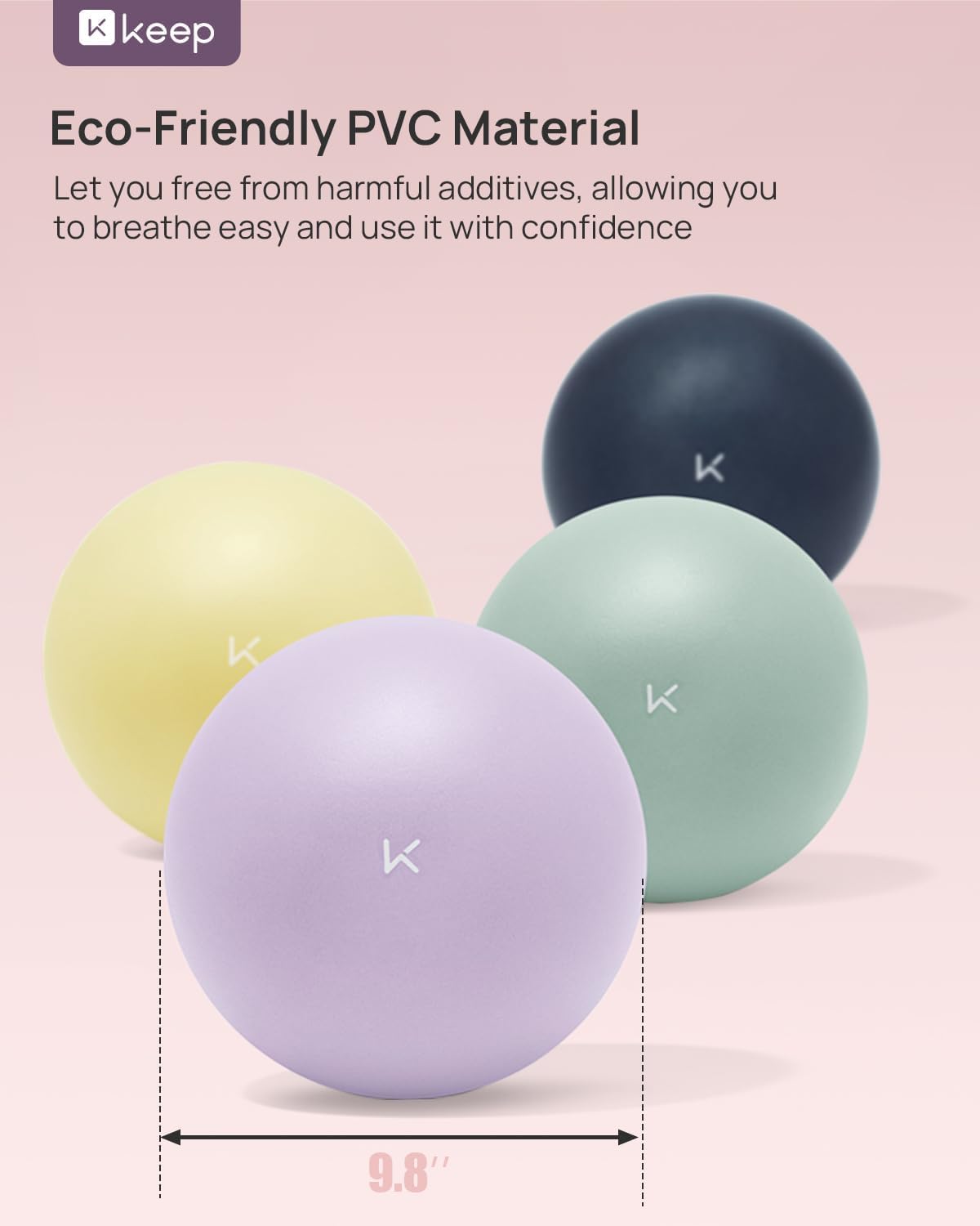 Exercise Ball Anti-Burst - Thickened Yoga Ball Pilates Ball for Physical Therapy, Fitness Ball for Workout, Core Strength and Physical Therapy