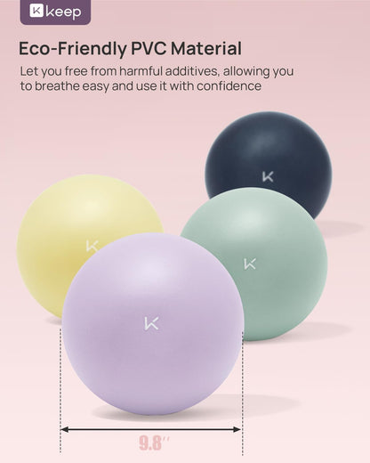 Exercise Ball Anti-Burst - Thickened Yoga Ball Pilates Ball for Physical Therapy, Fitness Ball for Workout, Core Strength and Physical Therapy