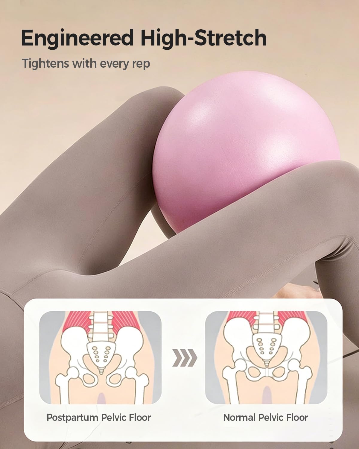 Exercise Ball Anti-Burst - Thickened Yoga Ball Pilates Ball for Physical Therapy, Fitness Ball for Workout, Core Strength and Physical Therapy