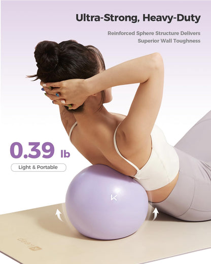 Exercise Ball Anti-Burst - Thickened Yoga Ball Pilates Ball for Physical Therapy, Fitness Ball for Workout, Core Strength and Physical Therapy