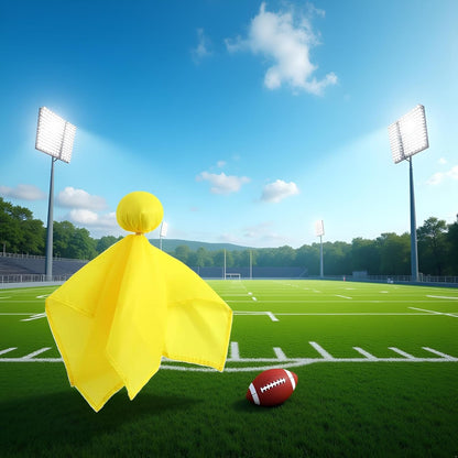 Yellow Penalty Flag Football Flags Sports Tossing Flags Set for Party Football Belts Teams Sports Set, Referee Flags, Yellow Accessories, Pop Flag