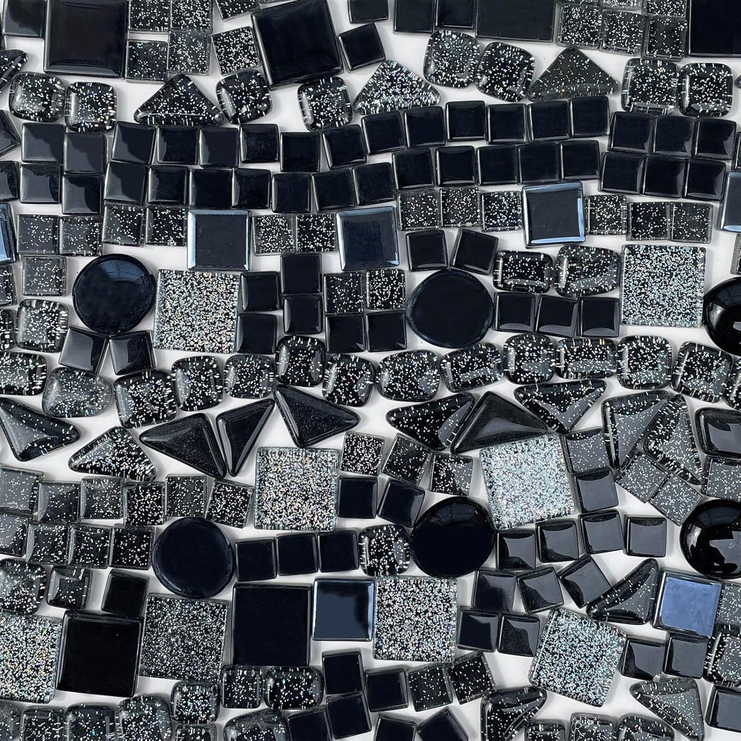 1.1LB Yellow Mixed Irregular Crystal Glass Mosaic Tiles for Crafts - Perfect for Mosaic Art Projects, Puzzles, and Home Décor