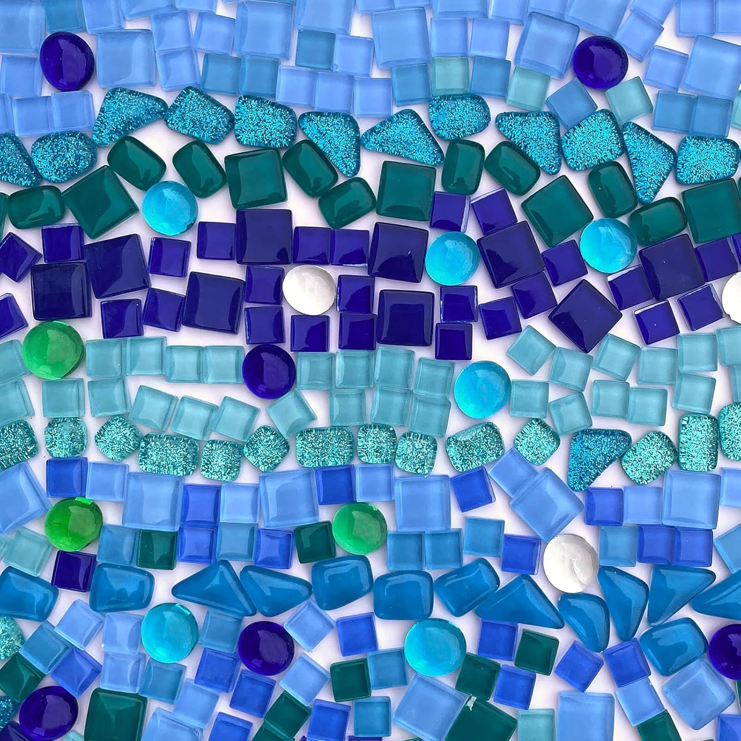 1.1LB Yellow Mixed Irregular Crystal Glass Mosaic Tiles for Crafts - Perfect for Mosaic Art Projects, Puzzles, and Home Décor