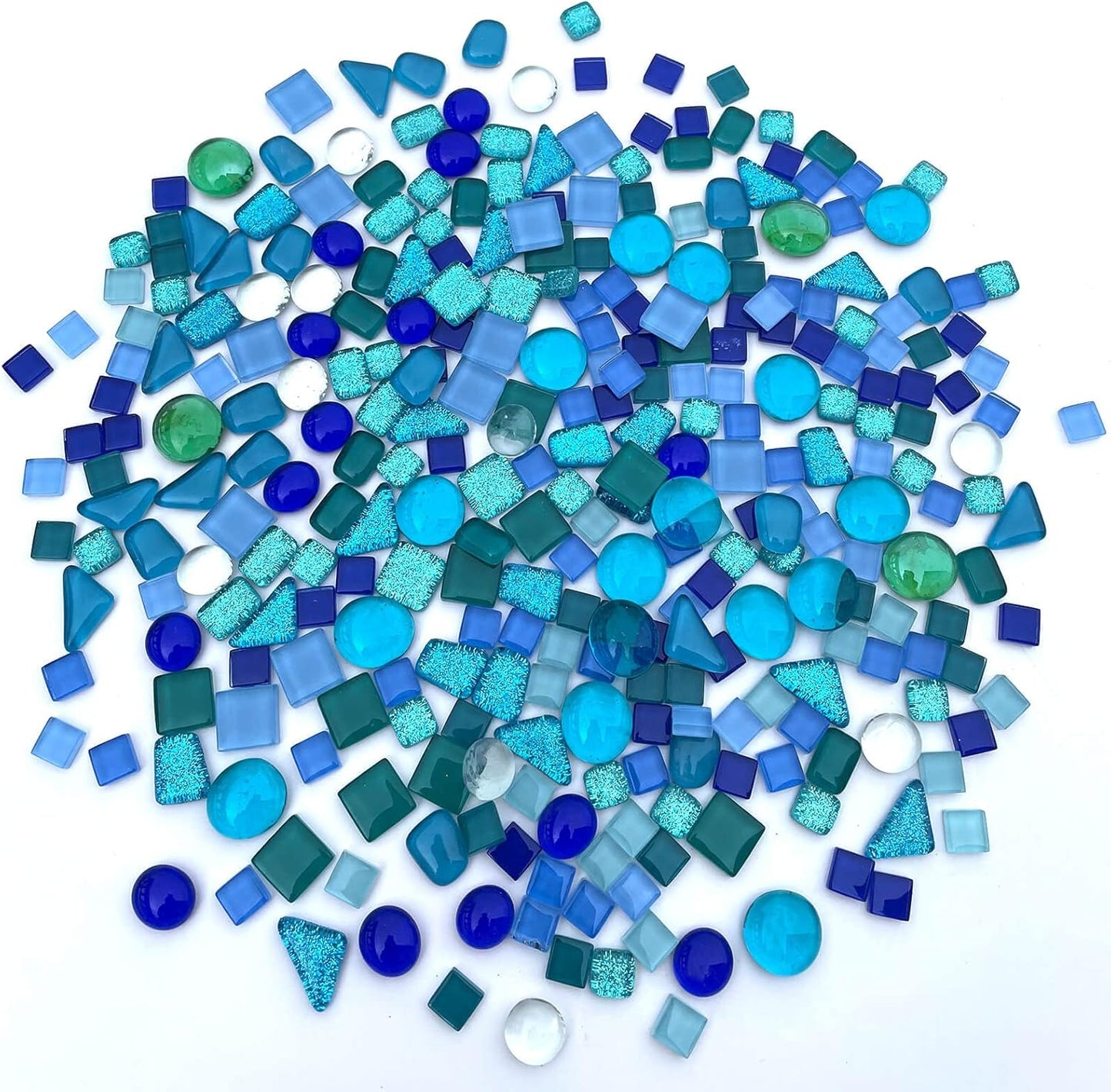 1.1LB Yellow Mixed Irregular Crystal Glass Mosaic Tiles for Crafts - Perfect for Mosaic Art Projects, Puzzles, and Home Décor