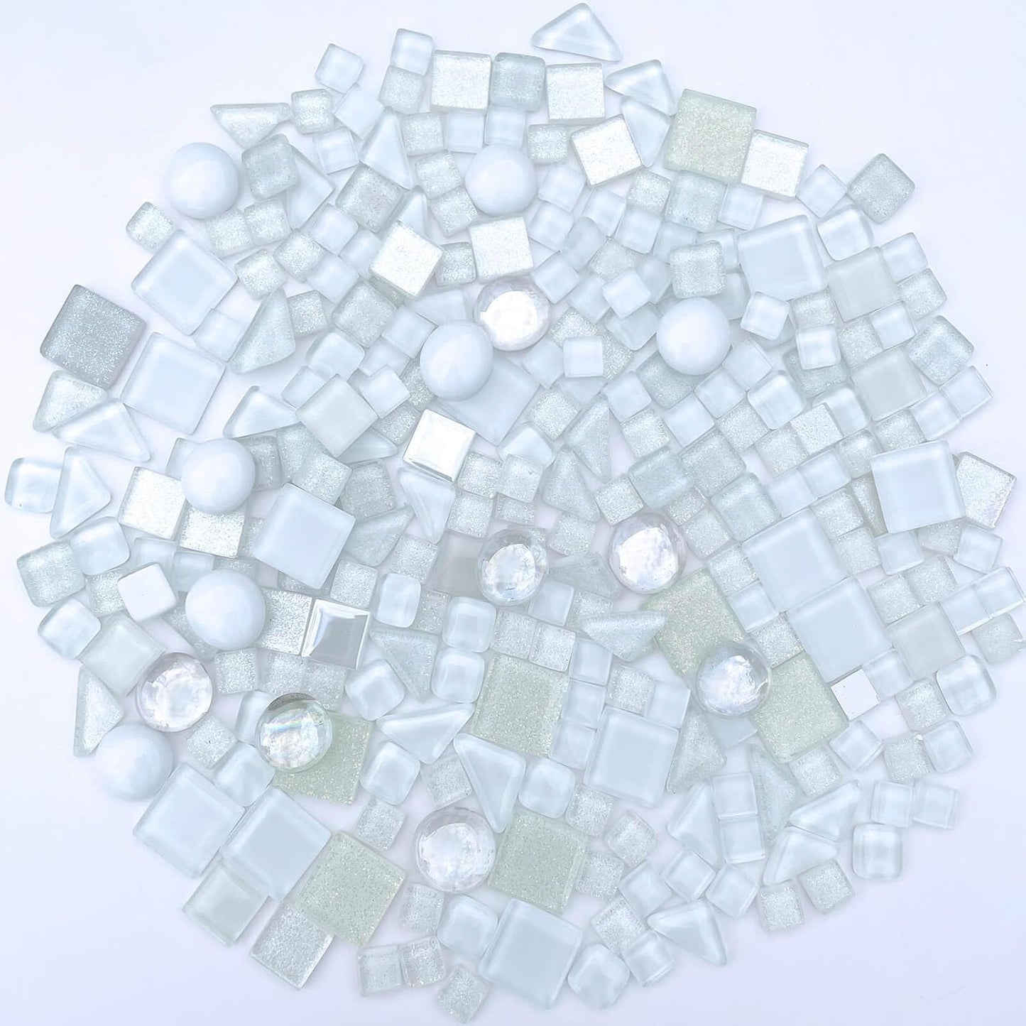 1.1LB Yellow Mixed Irregular Crystal Glass Mosaic Tiles for Crafts - Perfect for Mosaic Art Projects, Puzzles, and Home Décor