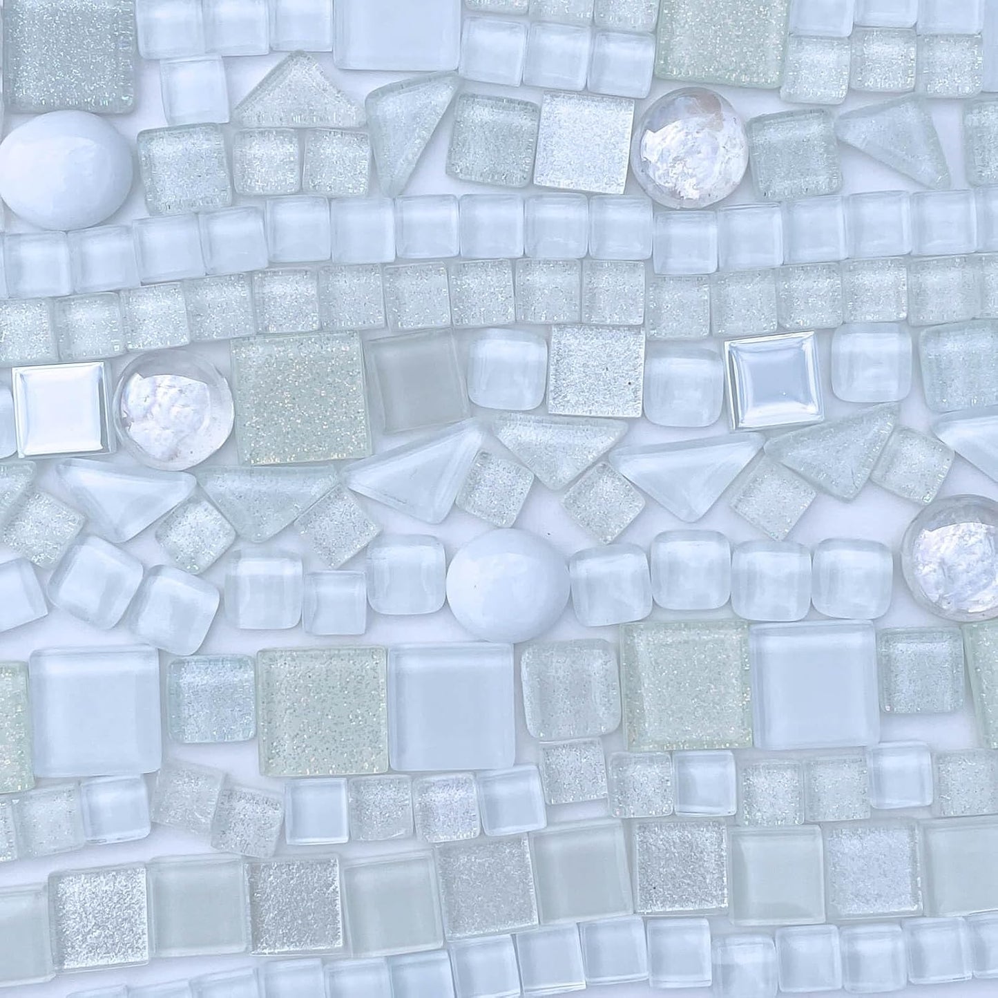 1.1LB Yellow Mixed Irregular Crystal Glass Mosaic Tiles for Crafts - Perfect for Mosaic Art Projects, Puzzles, and Home Décor