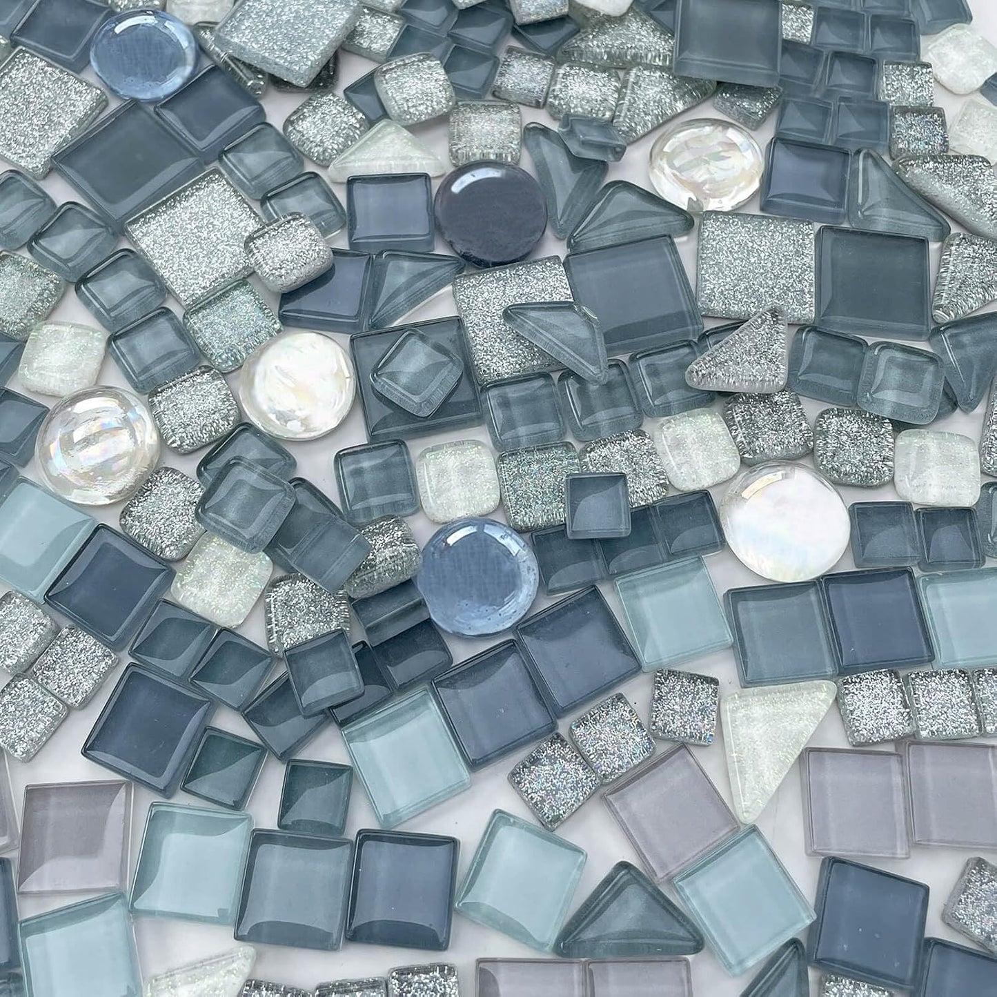 1.1LB Yellow Mixed Irregular Crystal Glass Mosaic Tiles for Crafts - Perfect for Mosaic Art Projects, Puzzles, and Home Décor