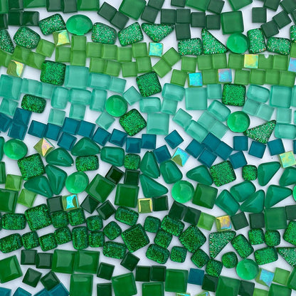 1.1LB Yellow Mixed Irregular Crystal Glass Mosaic Tiles for Crafts - Perfect for Mosaic Art Projects, Puzzles, and Home Décor