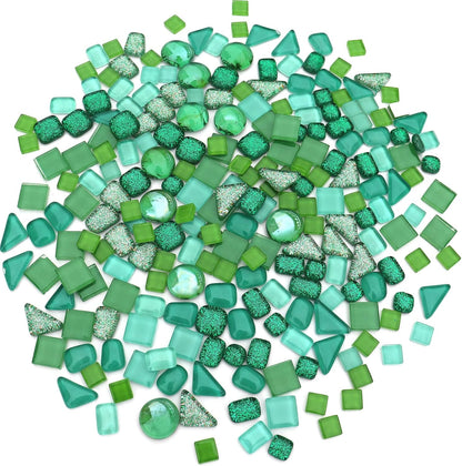 1.1LB Yellow Mixed Irregular Crystal Glass Mosaic Tiles for Crafts - Perfect for Mosaic Art Projects, Puzzles, and Home Décor