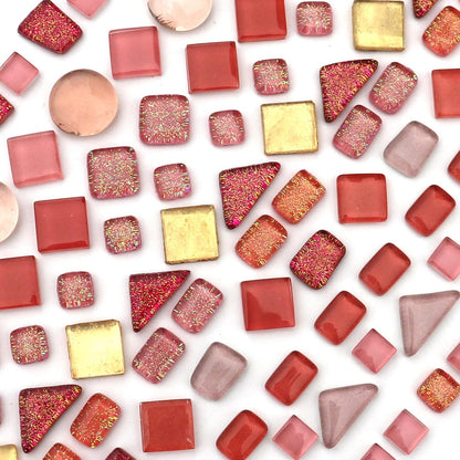 1.1LB Yellow Mixed Irregular Crystal Glass Mosaic Tiles for Crafts - Perfect for Mosaic Art Projects, Puzzles, and Home Décor