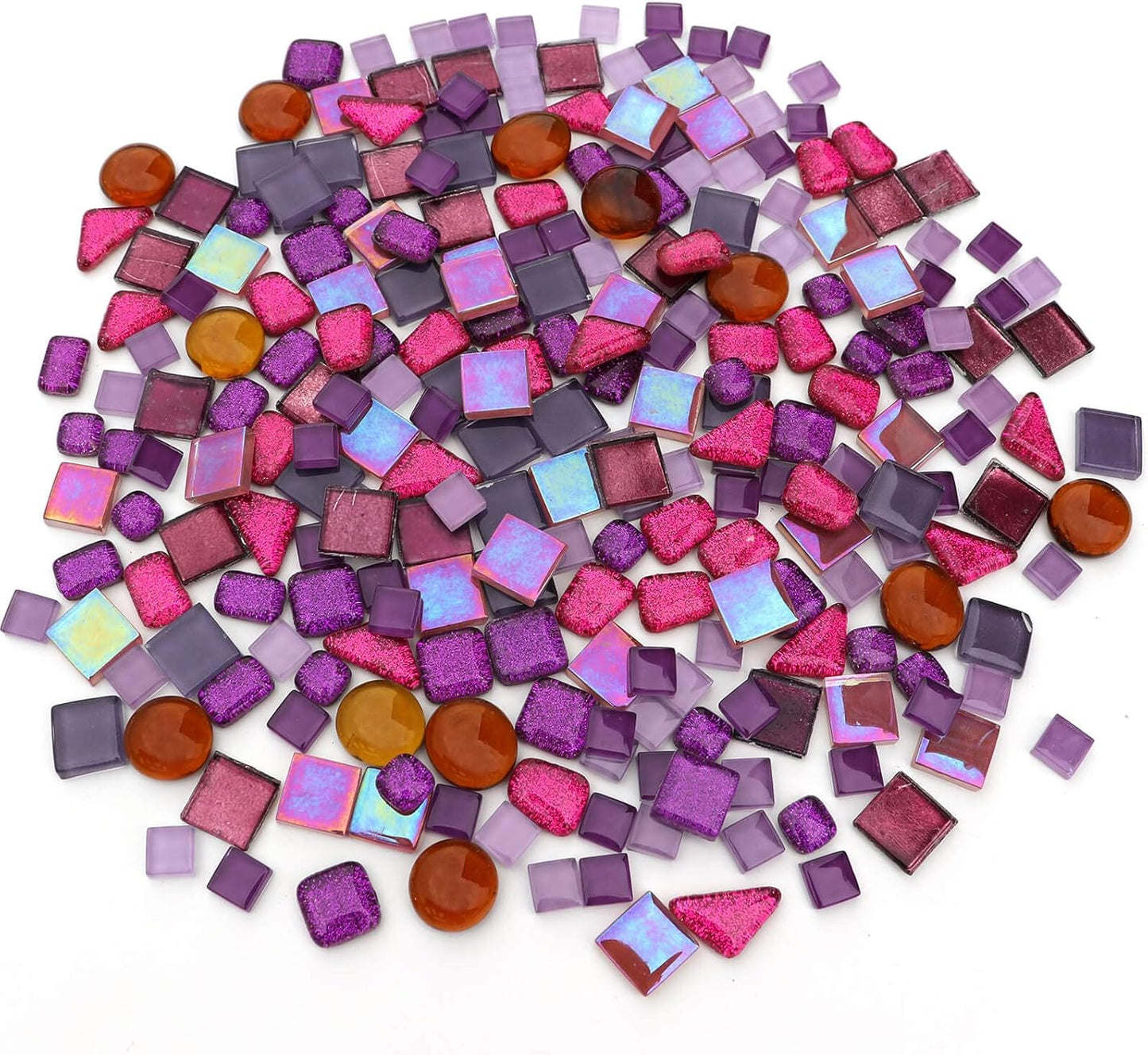 1.1LB Yellow Mixed Irregular Crystal Glass Mosaic Tiles for Crafts - Perfect for Mosaic Art Projects, Puzzles, and Home Décor