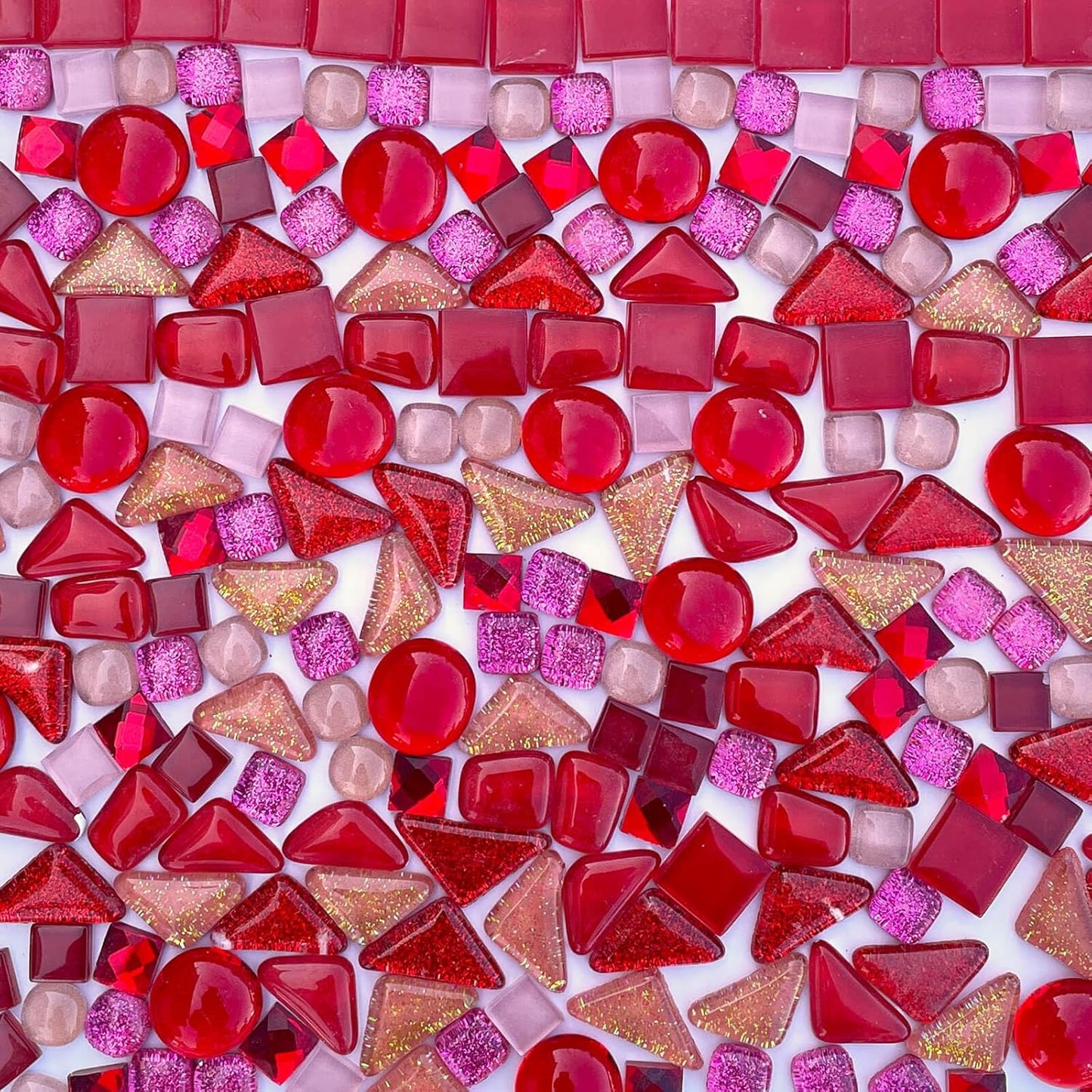 1.1LB Yellow Mixed Irregular Crystal Glass Mosaic Tiles for Crafts - Perfect for Mosaic Art Projects, Puzzles, and Home Décor