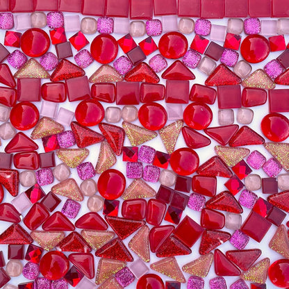1.1LB Yellow Mixed Irregular Crystal Glass Mosaic Tiles for Crafts - Perfect for Mosaic Art Projects, Puzzles, and Home Décor