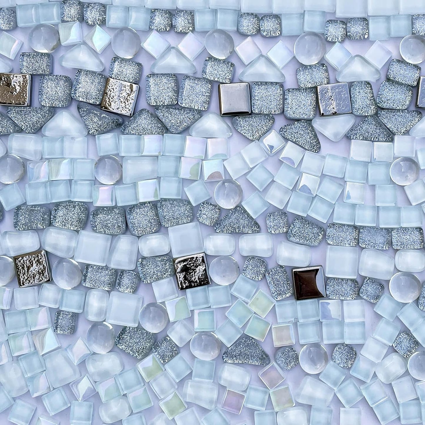 1.1LB Yellow Mixed Irregular Crystal Glass Mosaic Tiles for Crafts - Perfect for Mosaic Art Projects, Puzzles, and Home Décor