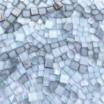 1.1LB Yellow Mixed Irregular Crystal Glass Mosaic Tiles for Crafts - Perfect for Mosaic Art Projects, Puzzles, and Home Décor
