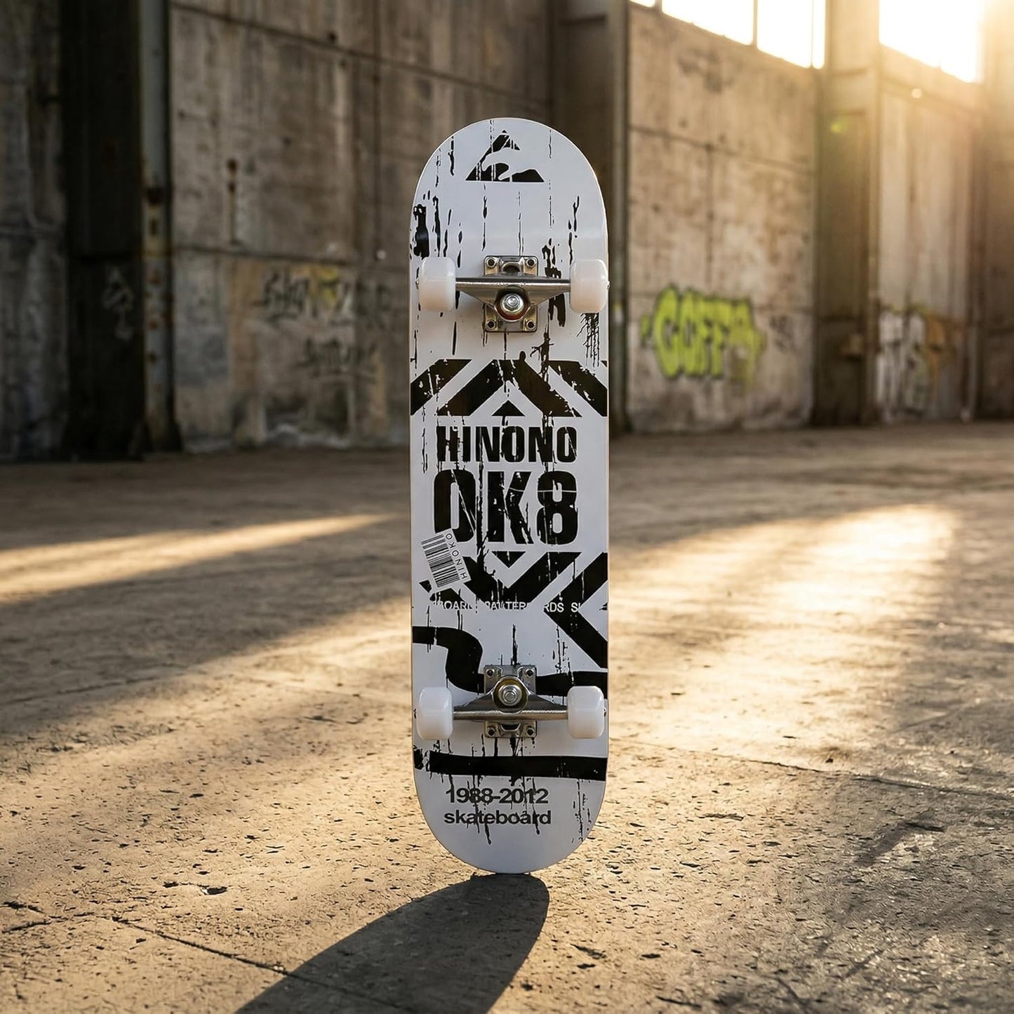 Cartoon Professional Double Kick Skateboard, 31 inch Maple Deck, ABEC-11 Bearings, 95A PU Wheels