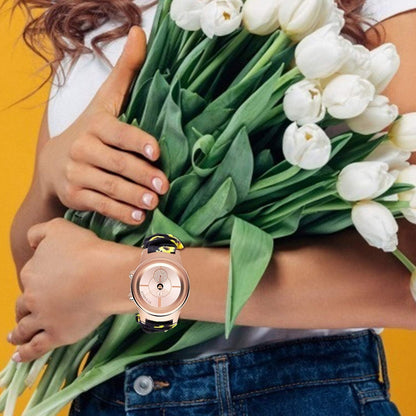 200Pcs Compatible for 3Plus Callie Band, Fabric Elastic Scrunchie Elastic Watch Band Women Cute Replacement Straps for 3Plus Callie Hybrid SmartWatch (Sunflower Yellow)