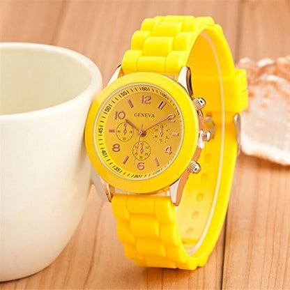 Women's Fashion Silicone Quartz Men Girl Boy Unisex Jelly Wrist Watch