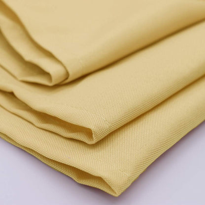 60" W x 102" L Rectangular Premium Seamless Polyester Tablecloth. Table Cloth for Wedding, Home, Party, Restaurant, Hotel for Standard 6 FT Tables - Pastel Yellow
