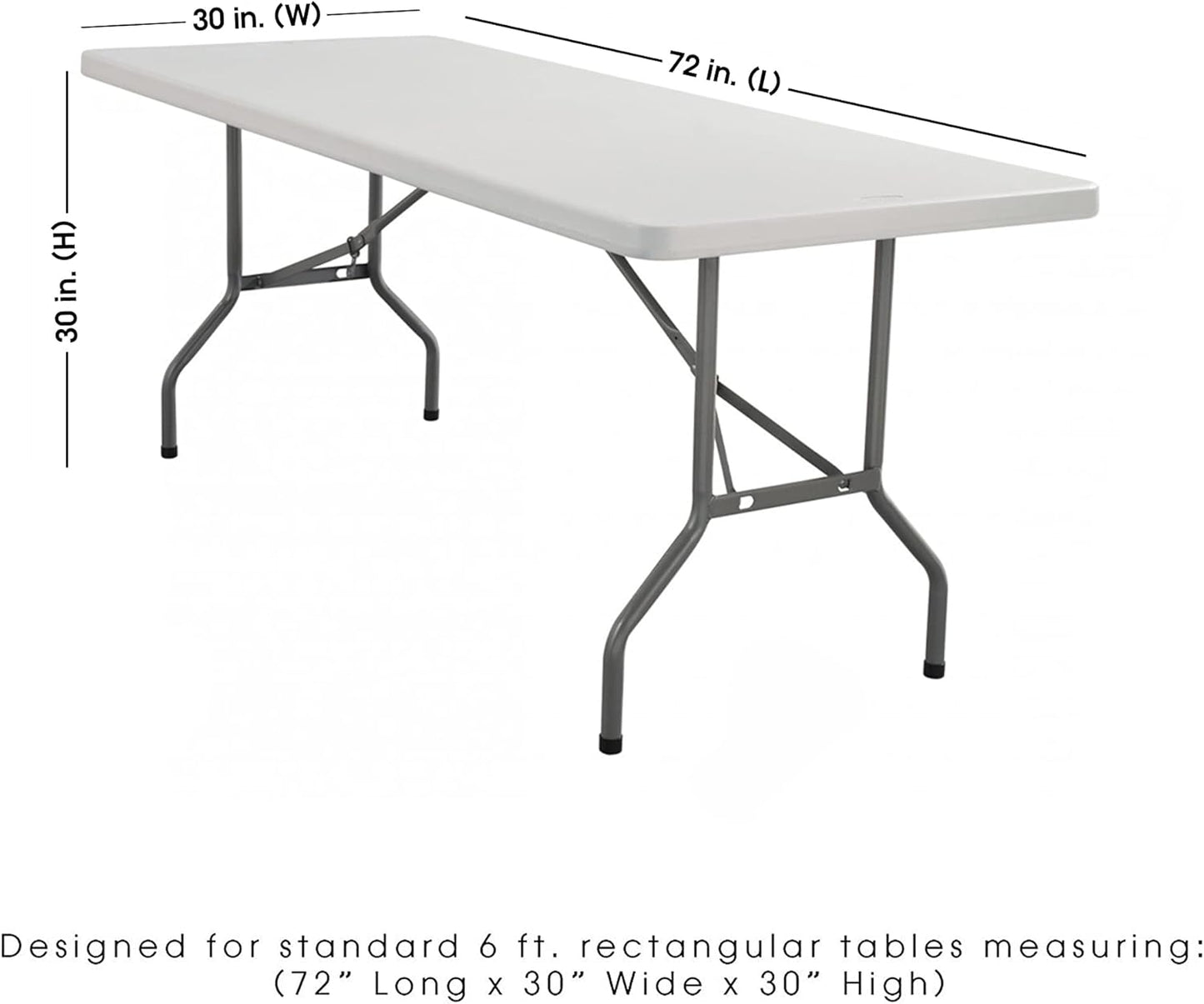60" W x 102" L Rectangular Premium Seamless Polyester Tablecloth. Table Cloth for Wedding, Home, Party, Restaurant, Hotel for Standard 6 FT Tables - Pastel Yellow