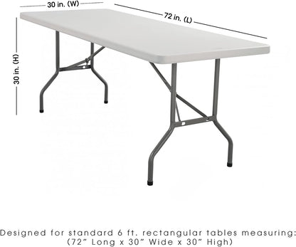 60" W x 102" L Rectangular Premium Seamless Polyester Tablecloth. Table Cloth for Wedding, Home, Party, Restaurant, Hotel for Standard 6 FT Tables - Pastel Yellow